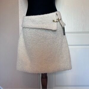 NWT Wild Fable Winter White Sweater Skirt Size‎ Large